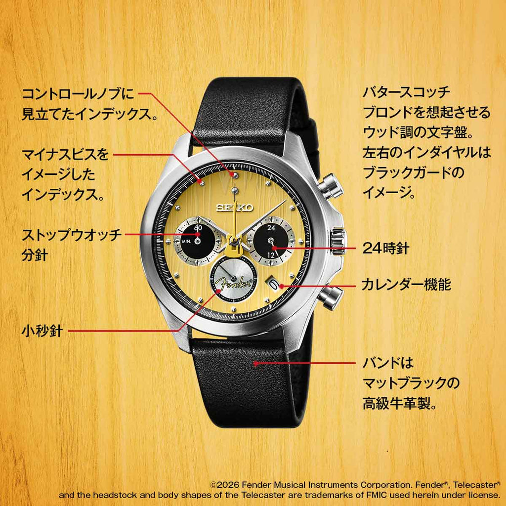 Fender Telecaster 75th Anniversary Official Limited Edition Japanese Men's Wristwatch - The Japanese Factory