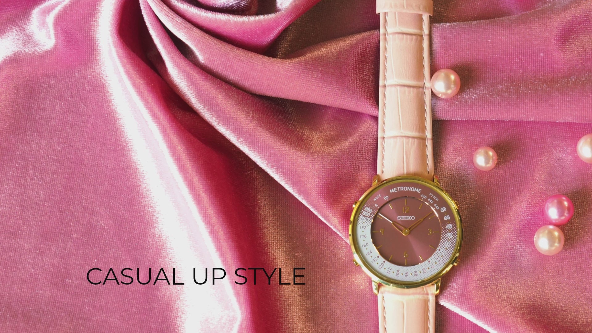 Seiko Metronome Watch SMW002BP Casual Up Style (Pink) Limited