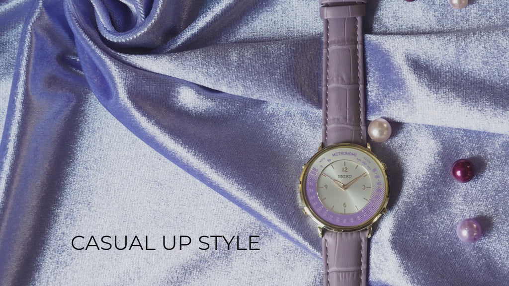 Seiko Metronome Watch SMW003BP Casual Up Style (Purple) Limited Edition - The Japanese Factory