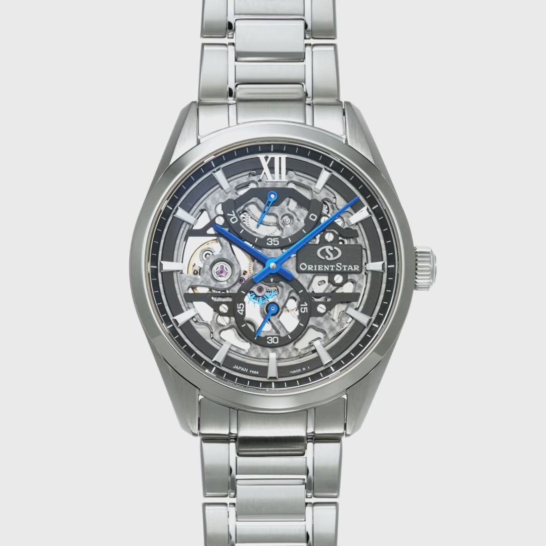 Orient Star Contemporary M34 F8 Skeleton RK-AZ0102N Hand Winding Mechanical Men's Wristwatch