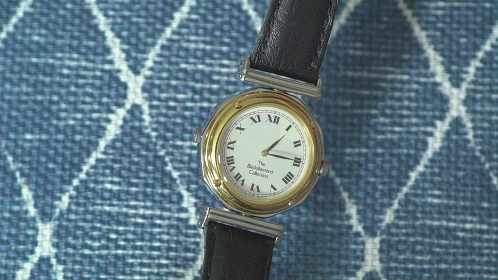 Vintage Seiko "Reverso" The Blackdiamond Collection V400-0420 Reversible Watch