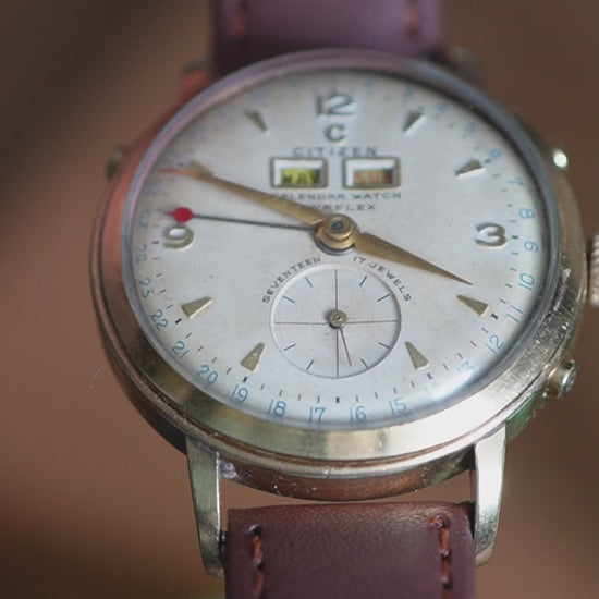 Vintage Citizen Triple Calendar Watch Nivaflex - The Japanese Factory