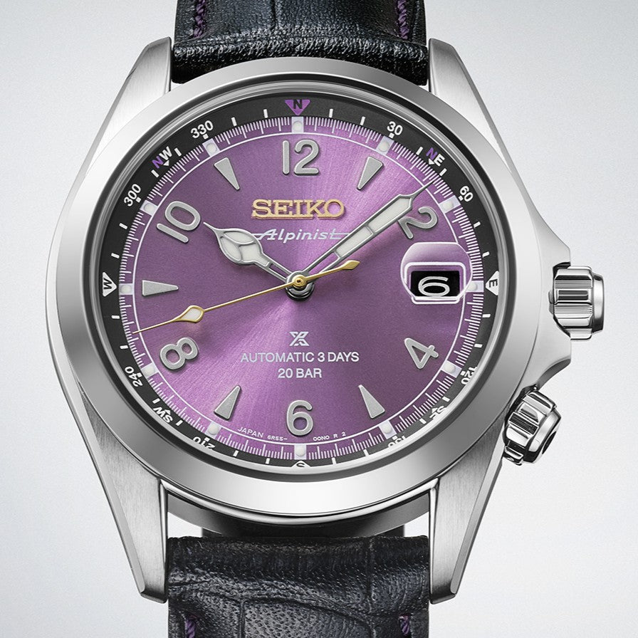 Seiko Prospex Alpinist HBC006J 145th Anniversary Limited Edition Edo Purple Wristwatch