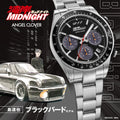 Wangan Midnight x Angel Clover WM40-BK Shima Tatsuya Blackbird 911 Model Wristwatch - The Japanese Factory