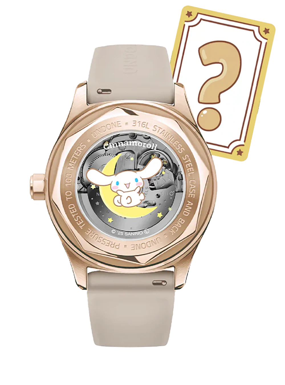 Cinnamoroll x UNDONE “Dreamy Beige” Automatic Watch – Limited Model [Pre-order for early April]